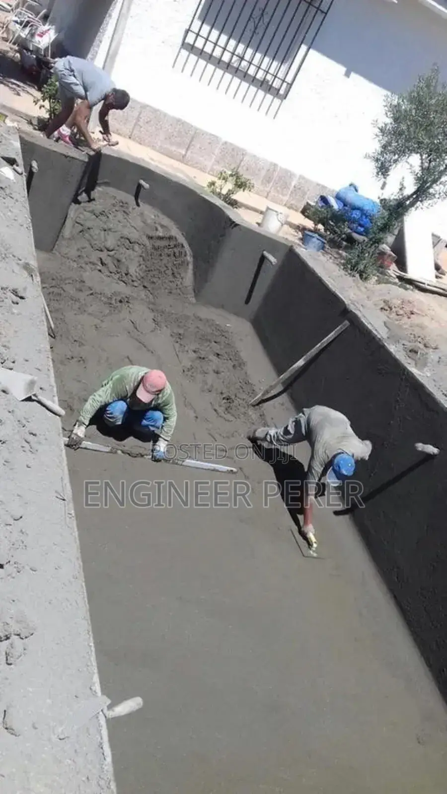 Tilling for Swimming Pool