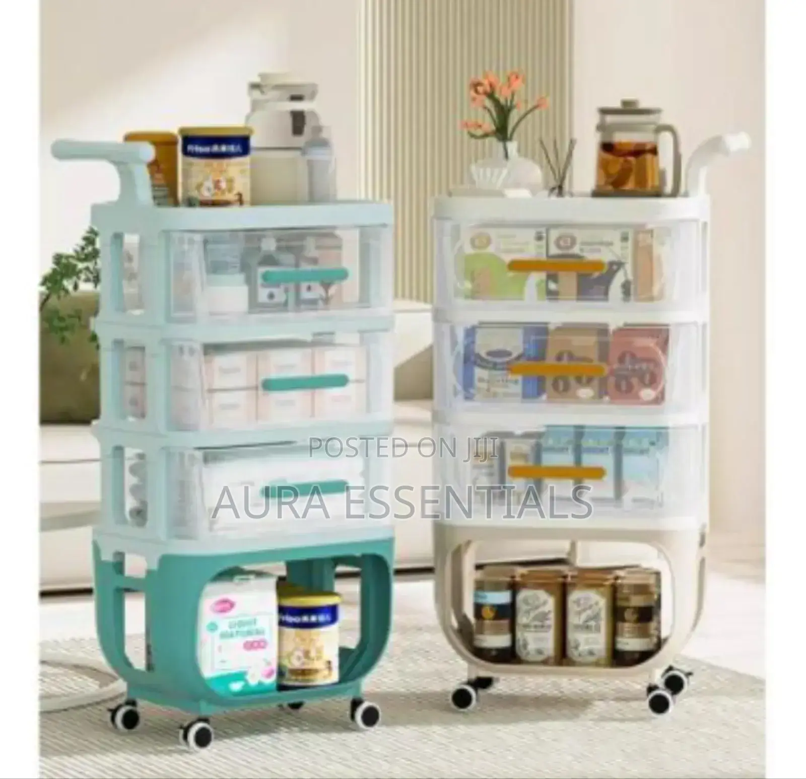 Baby Organizer Cart With Wheels