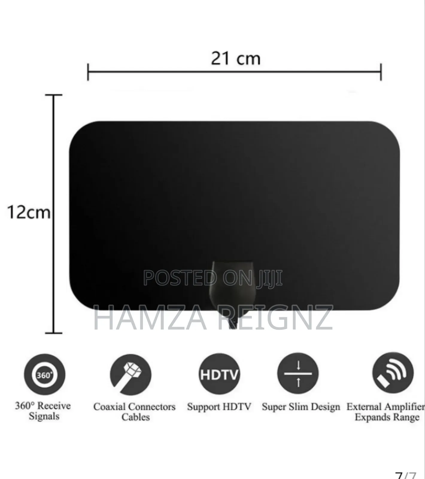 Digital Indoor Tv Antenna With Detachable Signal Booster