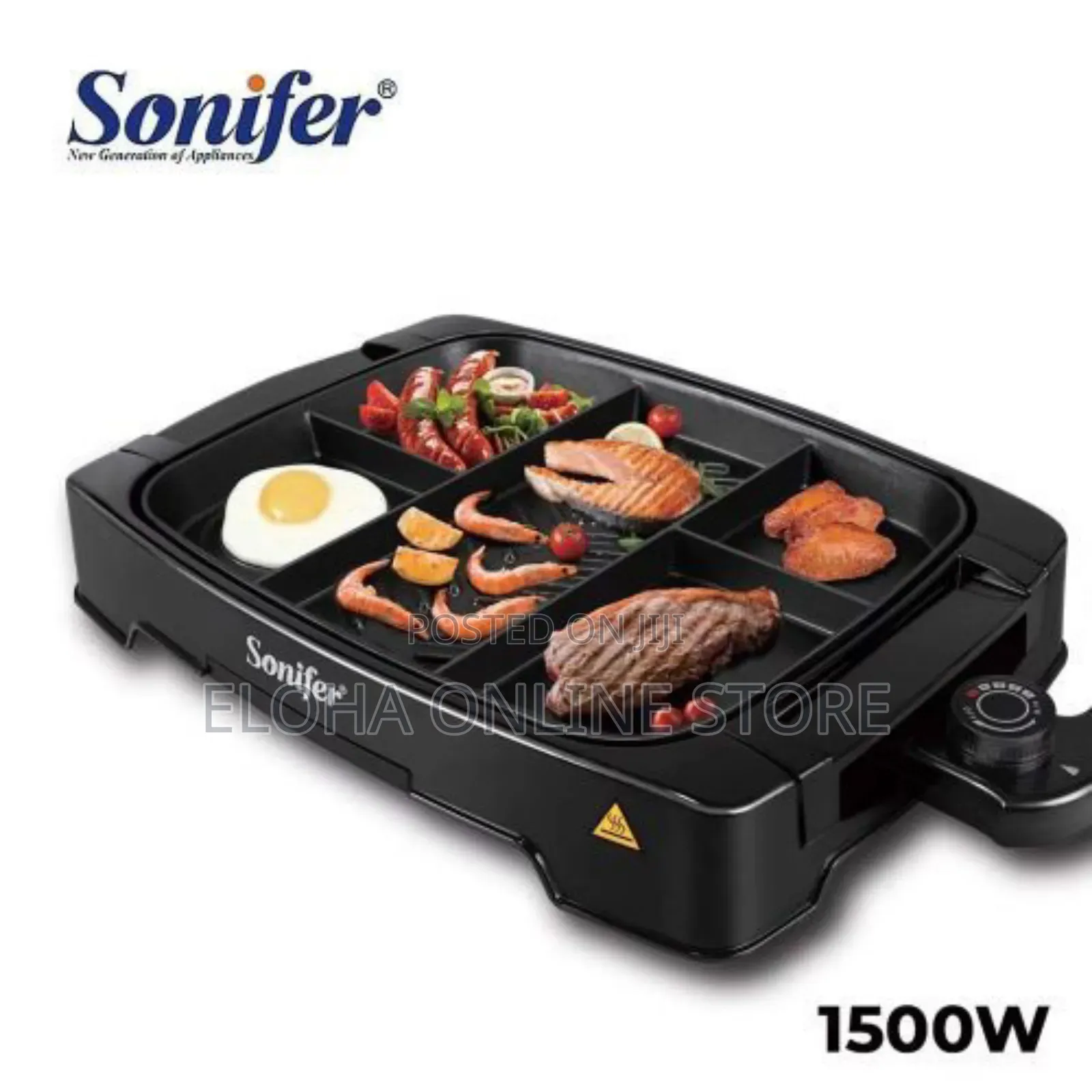 Sonifer Electric Multi Portion Powerful Electric BBQ Grill
