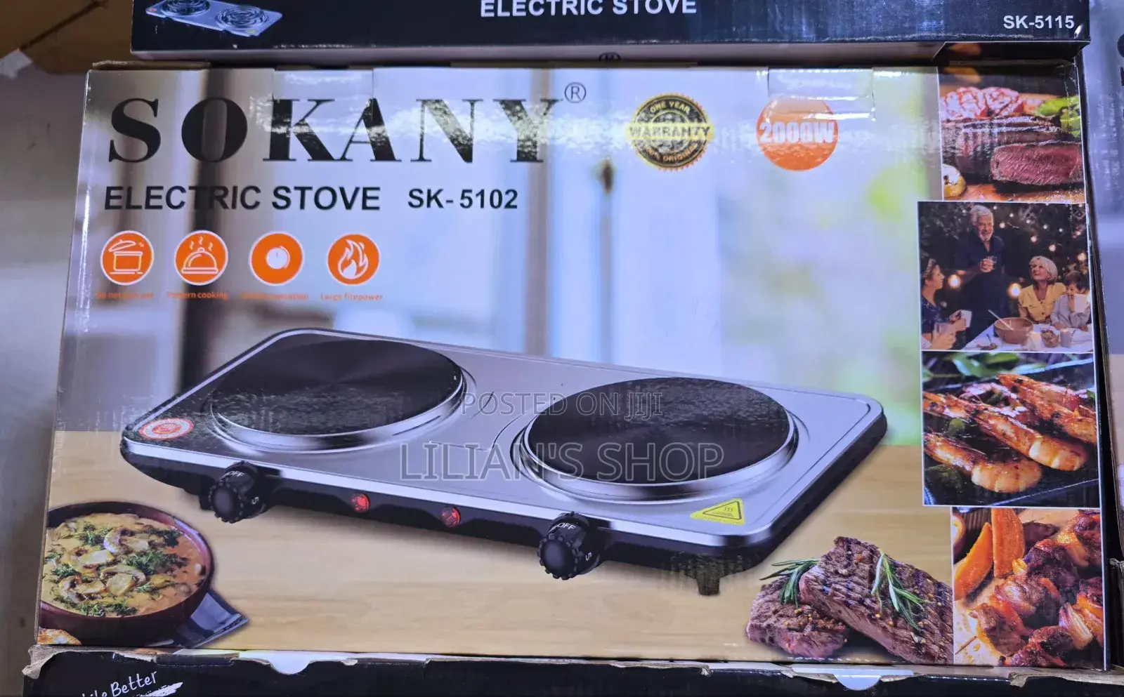 Sokany Double Electric Stove