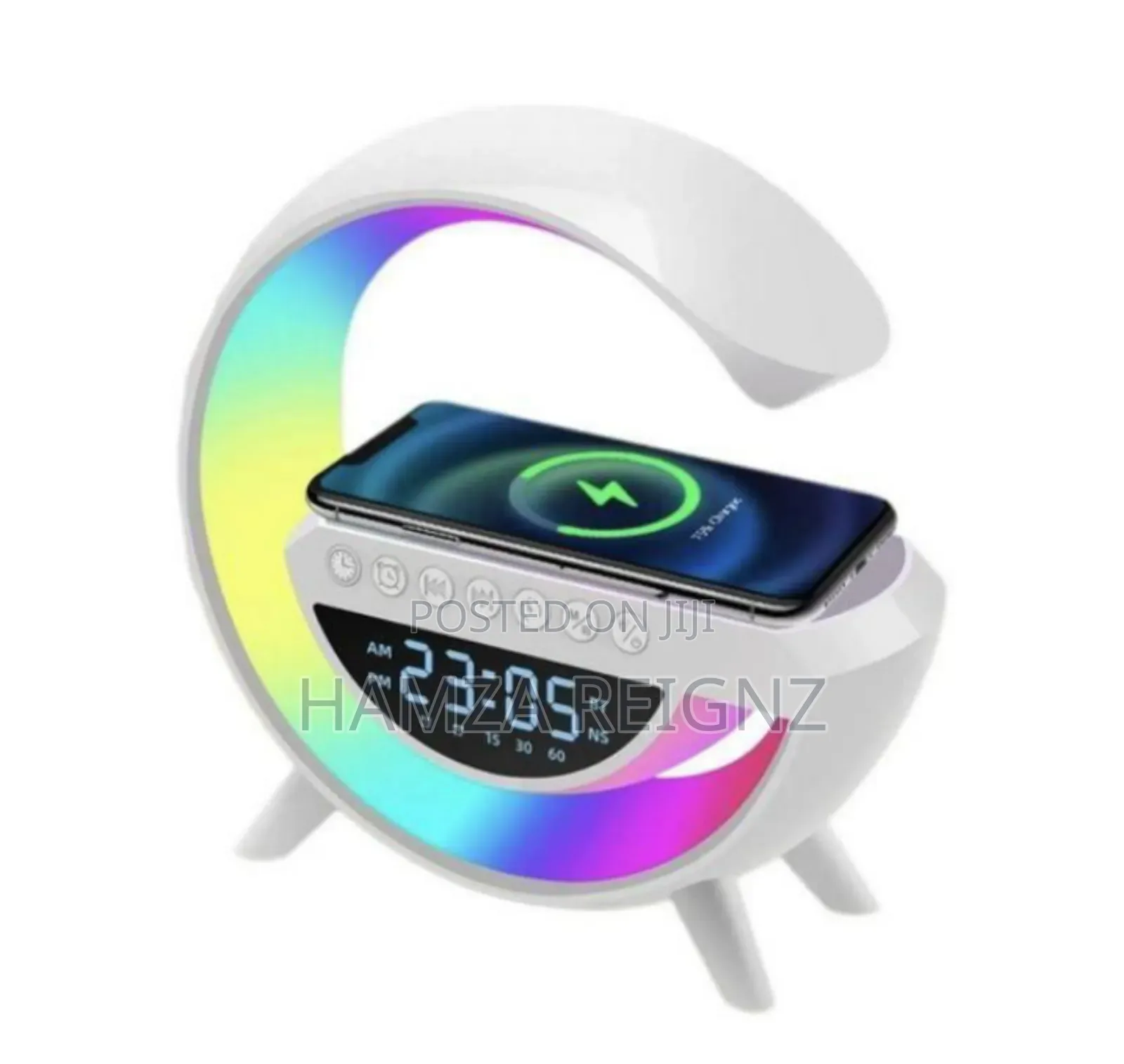 Wireless Charger Speaker Alarm Clock Mp3 Player