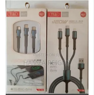 3 in 1 Metal Braided Fast Charging Line