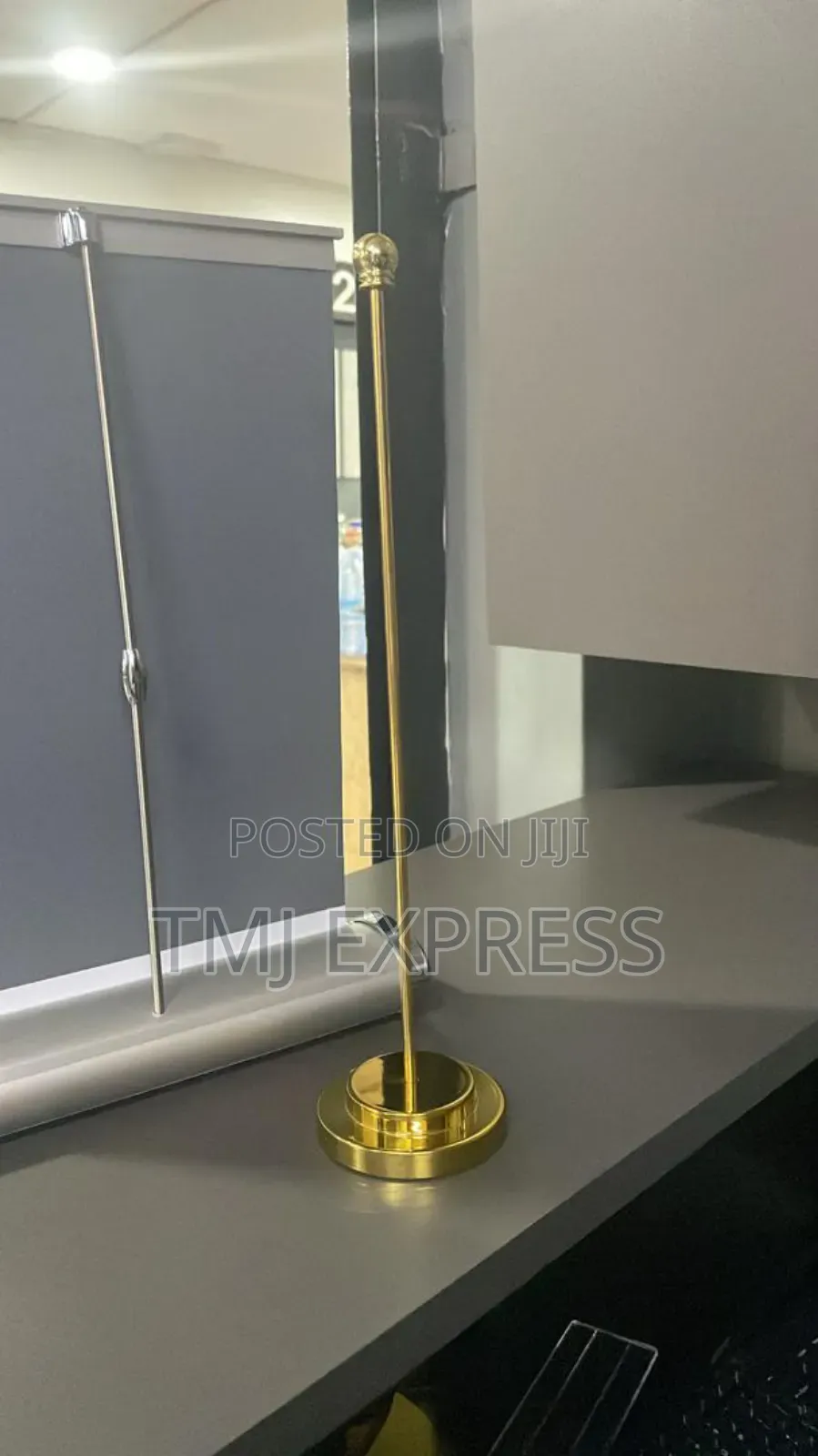 Gold and Silver Table Flag Stands and Flag Poles