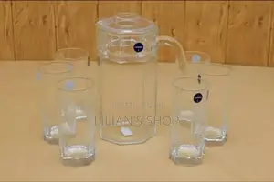 Luminarc 6 Pieces of Juice Glasses Cups and 1 Jar Water Set