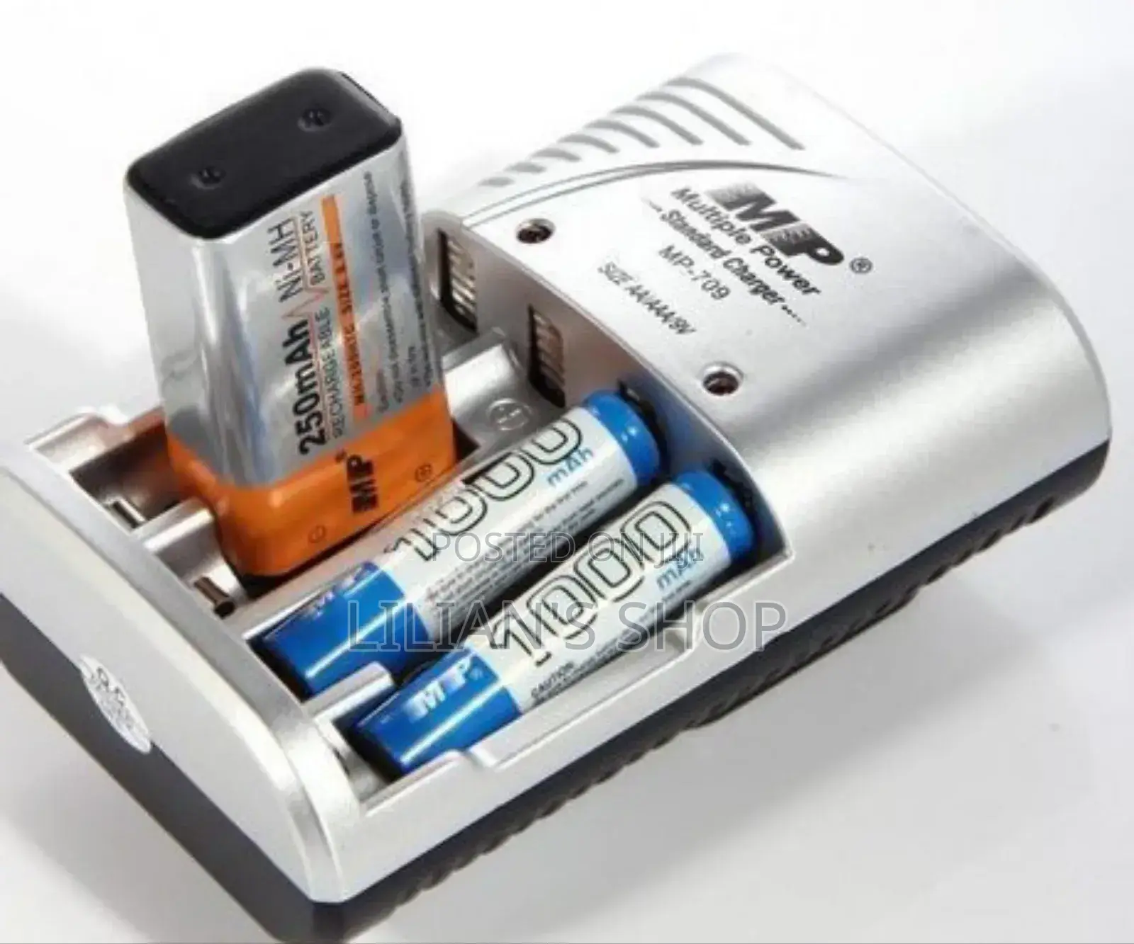Electric Rechargeable Battery Charger Size Aa Aaa and 9v