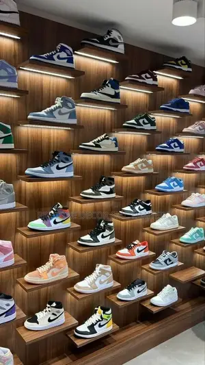 Floating Shelves of Shoe Boutique.