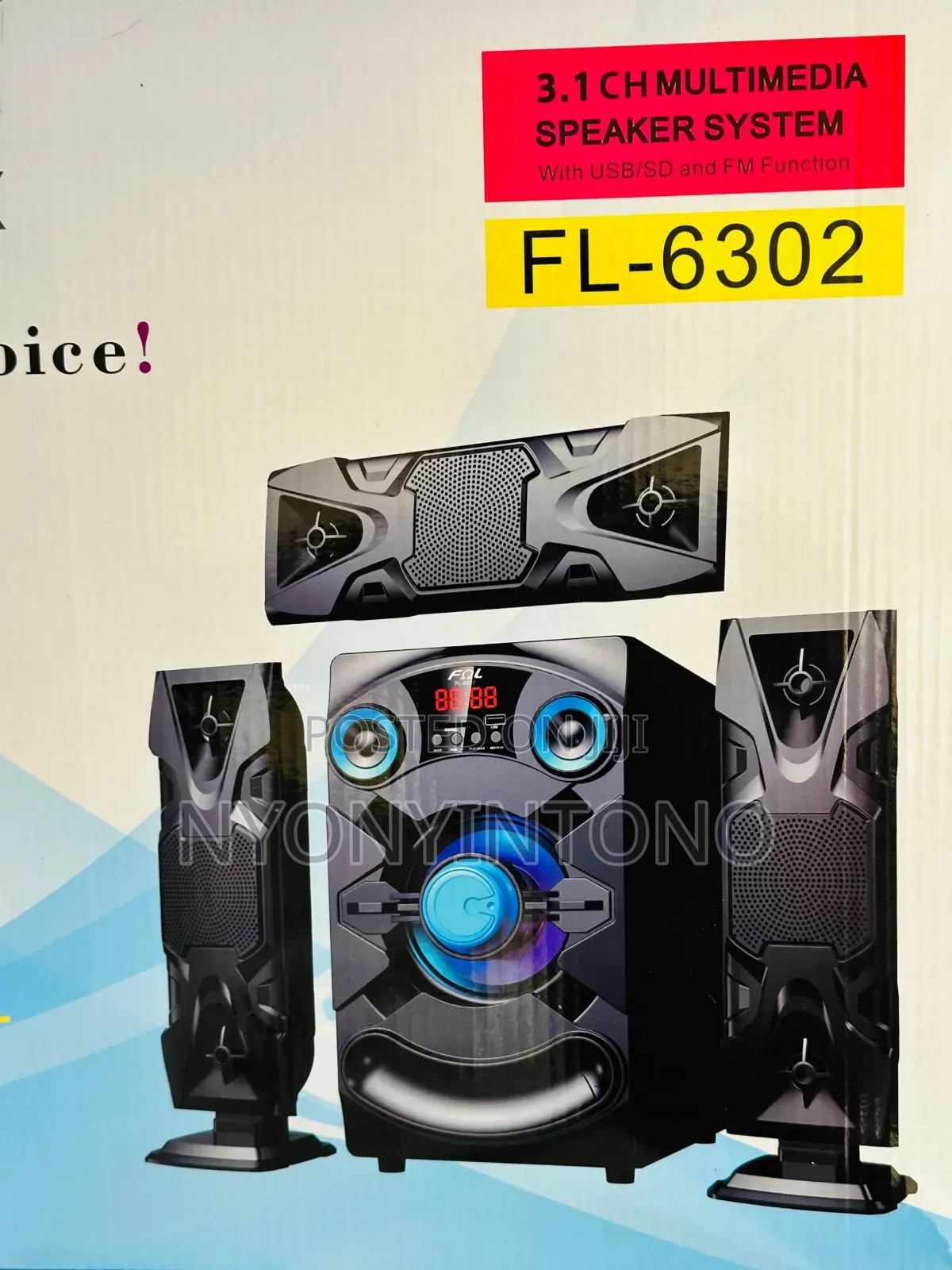 Gol 3.1ch Multimedia Sub-Woofer Fl-6302