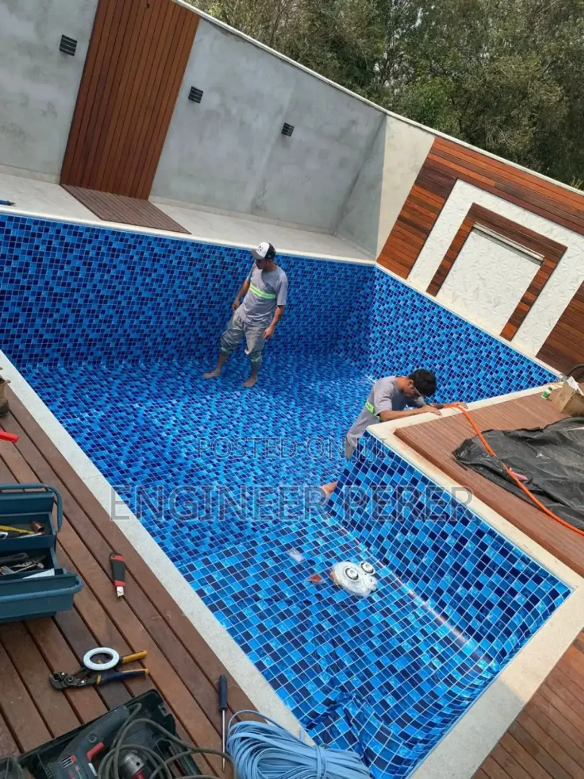 Swimming Pool Tile Work
