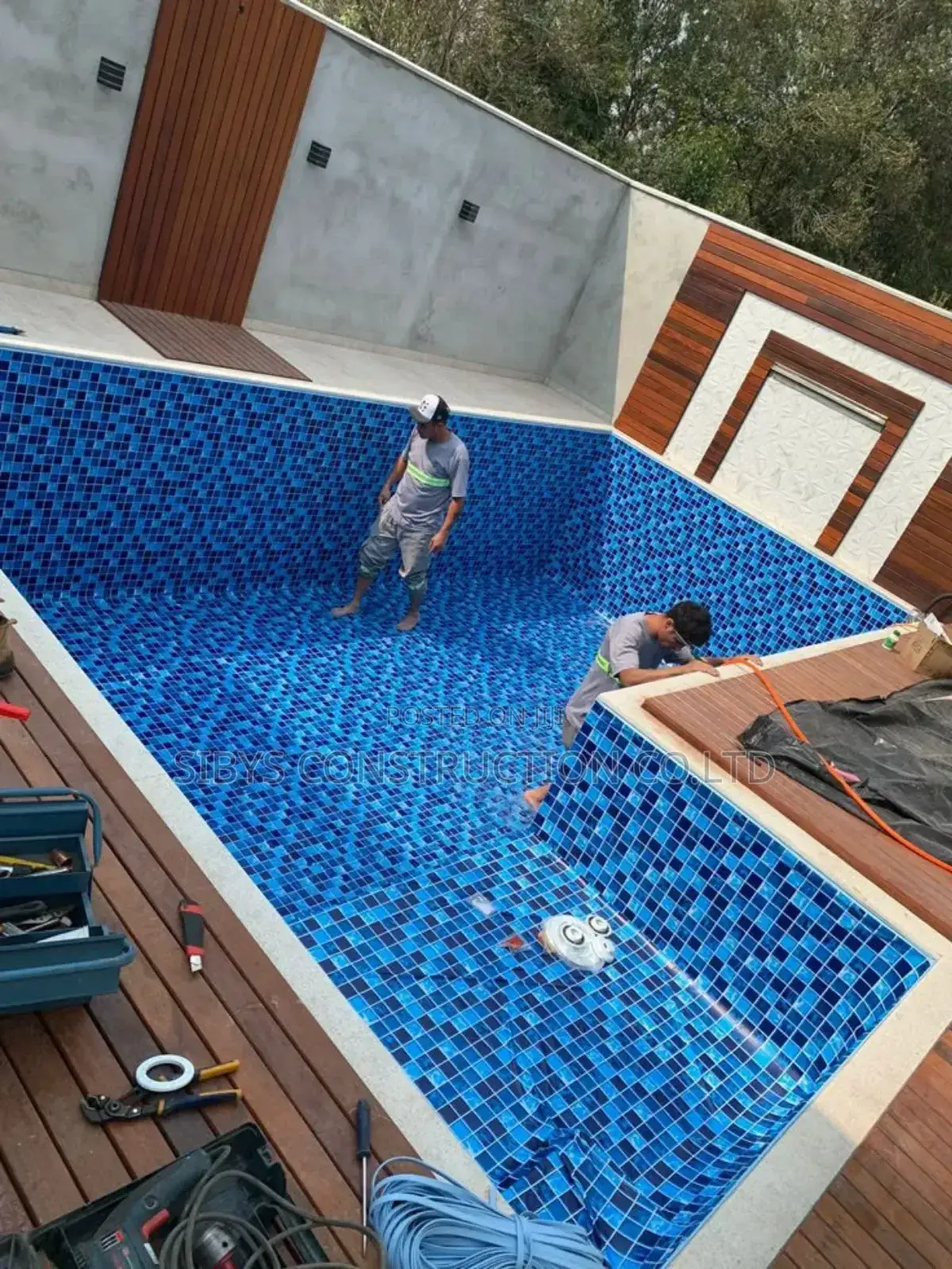 Swimming Pool Tile Work