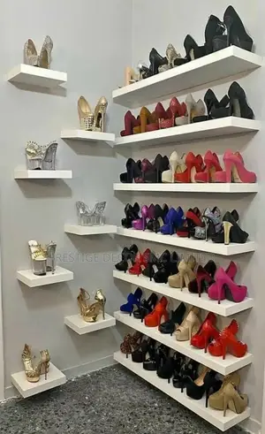 Majestic Shoe Shelves of Ladies Boutique
