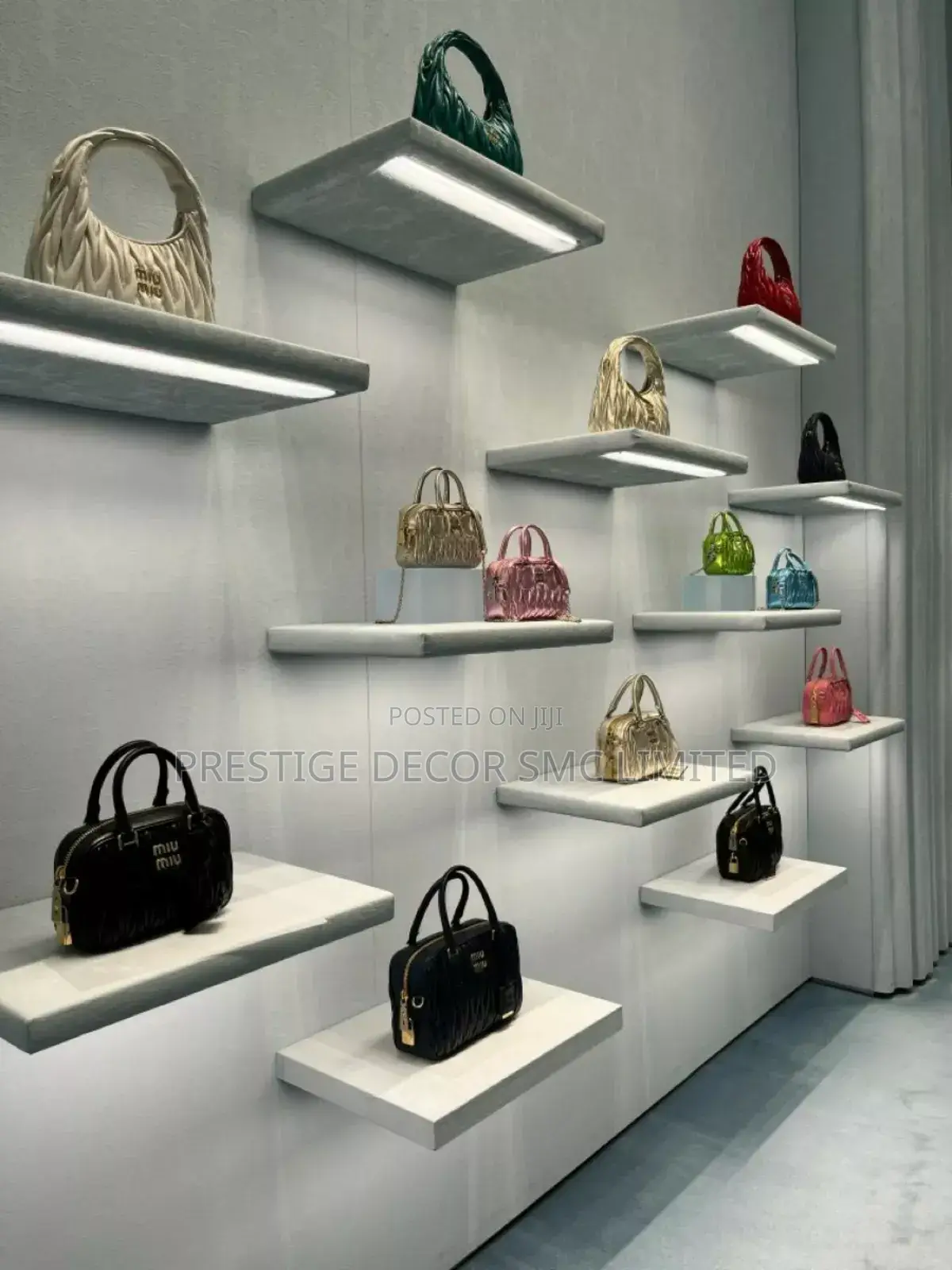 Fantastic Bag Boutique Shelves. Fancy