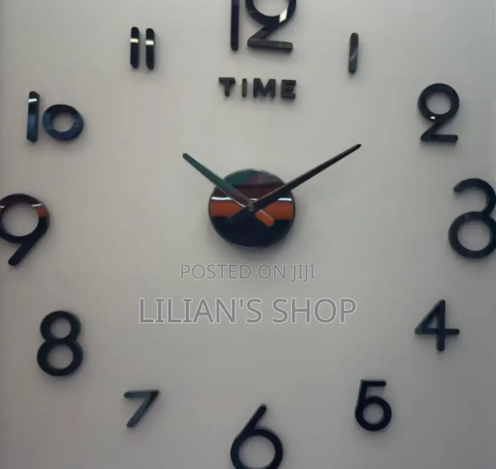 Flamless Wall Clock -Black