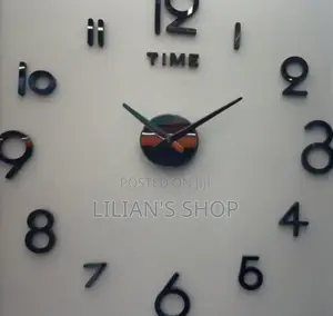 Flamless Wall Clock -Black