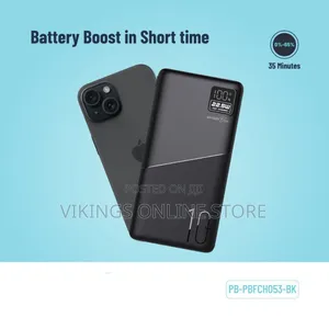 Porodo Blue Quick Charge Power Bank 10000mah Black