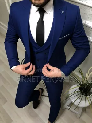 Photo - Navy Blue Trendy Edgy Suits