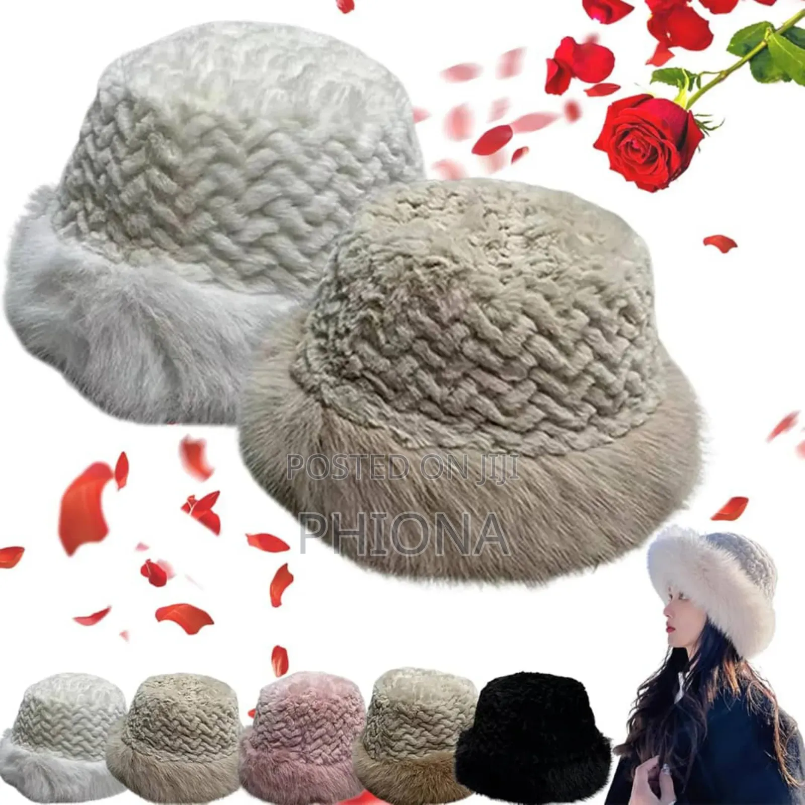 Bucket Faux Fur Hats