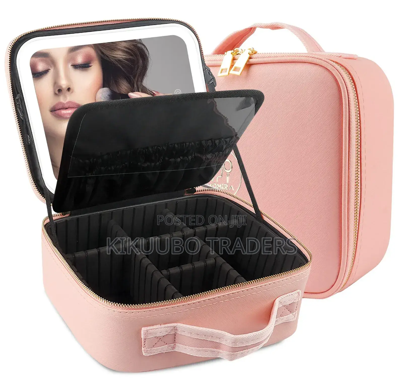 Portable Zipped Case Travel Makeup Bag