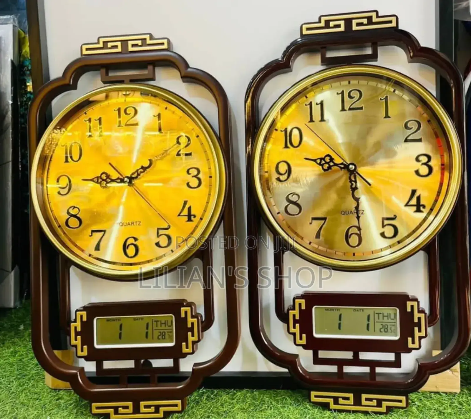 Wooden Frame Wall Clock