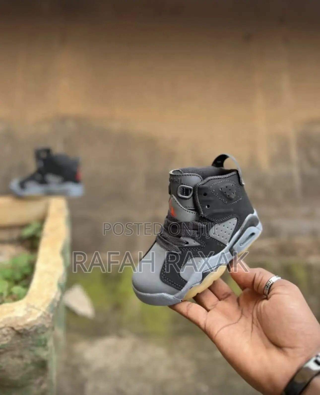 Original Kid’S Black/Grey Air Jordan 6 Retro Kid’S Sneakers