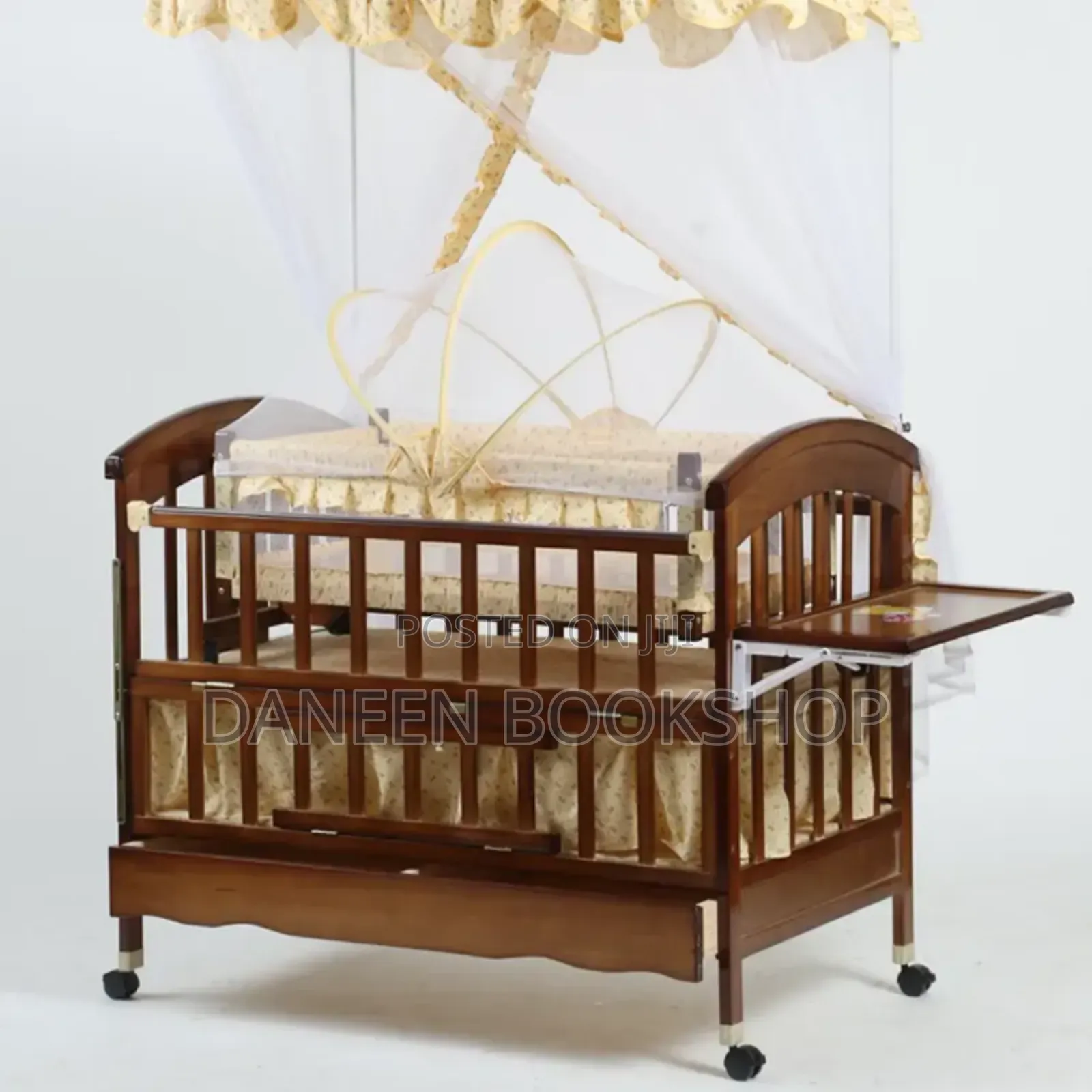 2 in 1 Baby Wooden Crib
