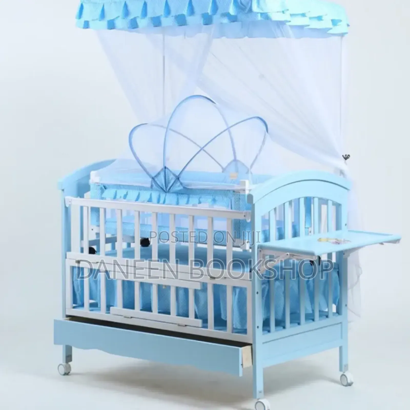 2 in 1 Baby Wooden Crib
