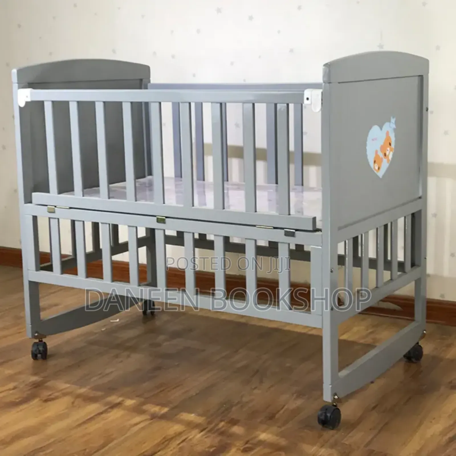 2 in 1 Baby Wooden Crib