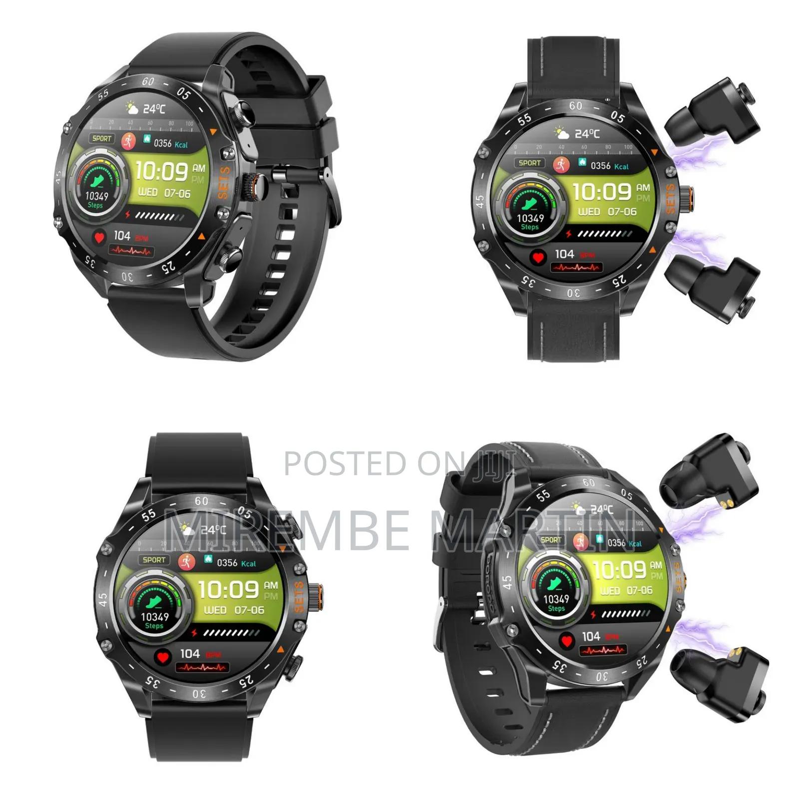 Smartwatch With Earbuds and 1.52 (Inches) Pd-Hype-