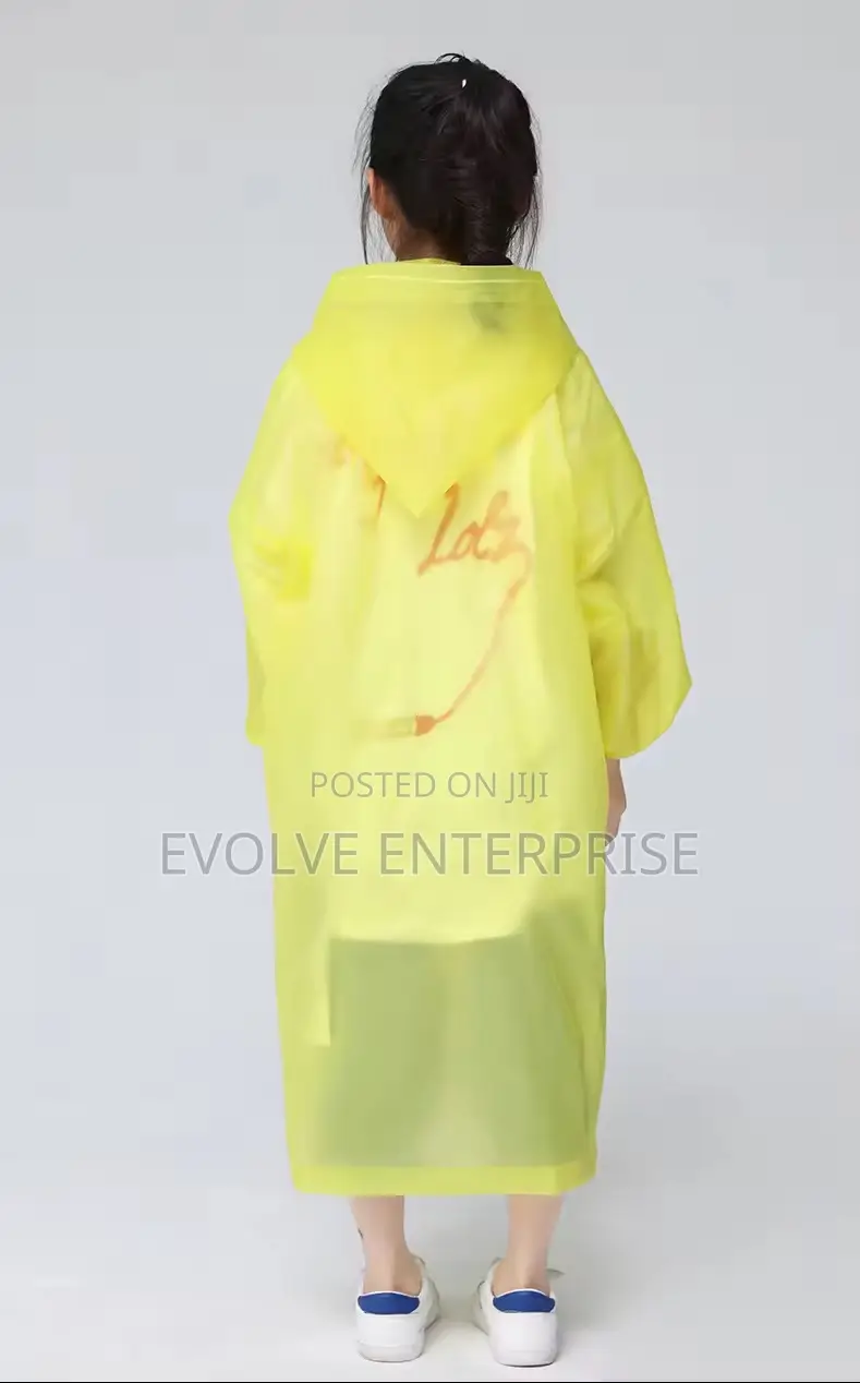 Children Rain Poncho Non-Disposable Travel Rain Gear Coat
