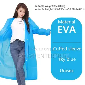 Fashion Adult Waterproof Long Raincoat Women Men Rain Coat