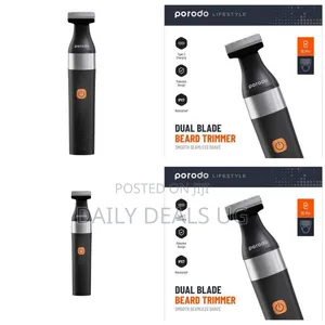 Porodo Lifestyle Rechargeable Dual- Blade Beard Trimmer