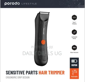 Porodo Lifestyle Sensitive Parts Hair Trimmer Ergonomic Grip
