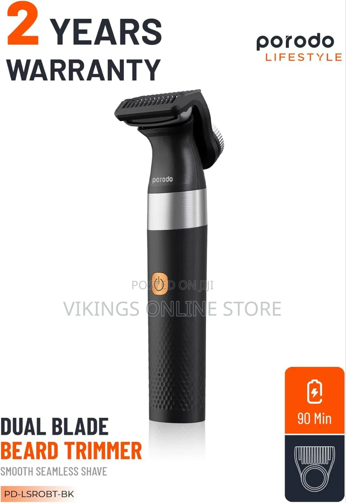 Porodo Lifestyle Rechargeable Dual- Blade Trimmer 600mah