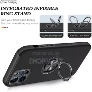 Phone Case Magnetic Ring iPhone 13 Pro Max- Black