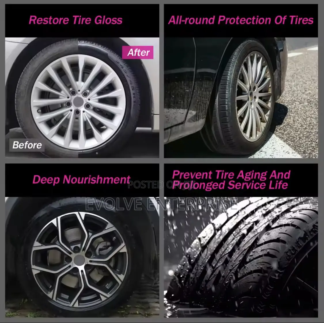 Flamingo F085 500ml Tire Shine Coatings