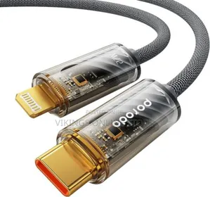 Porodo Usb-C to Lighting Transparent Cable 1m 20w Pd (Grey)