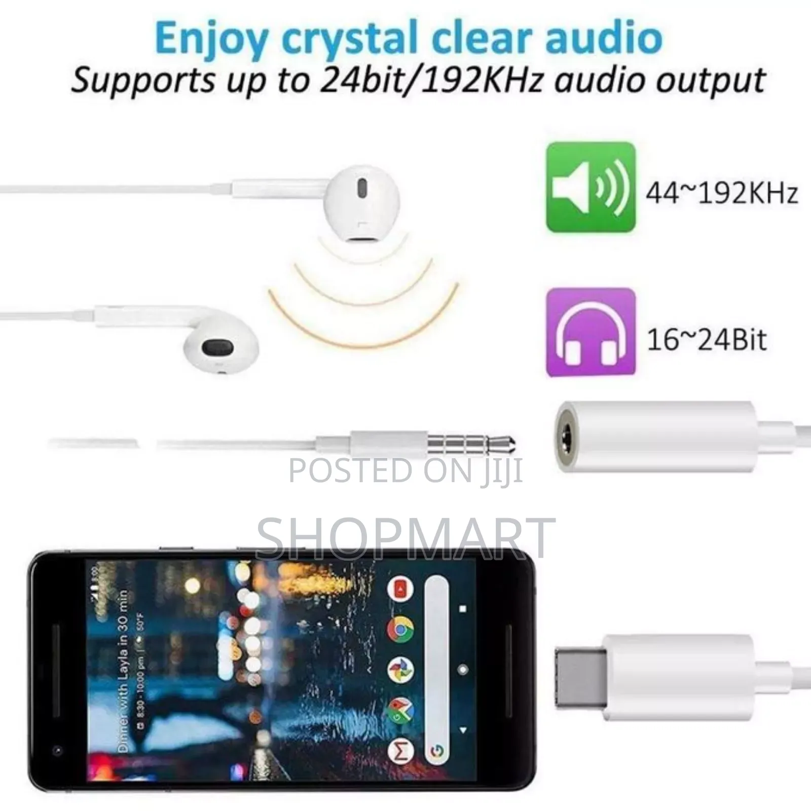 Usb C to 3.5mm Headphone Jack Adapter Type C Audio Cable