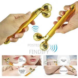 2in1 Energy Beauty Bar Golden Pulse Facial Massager 3d