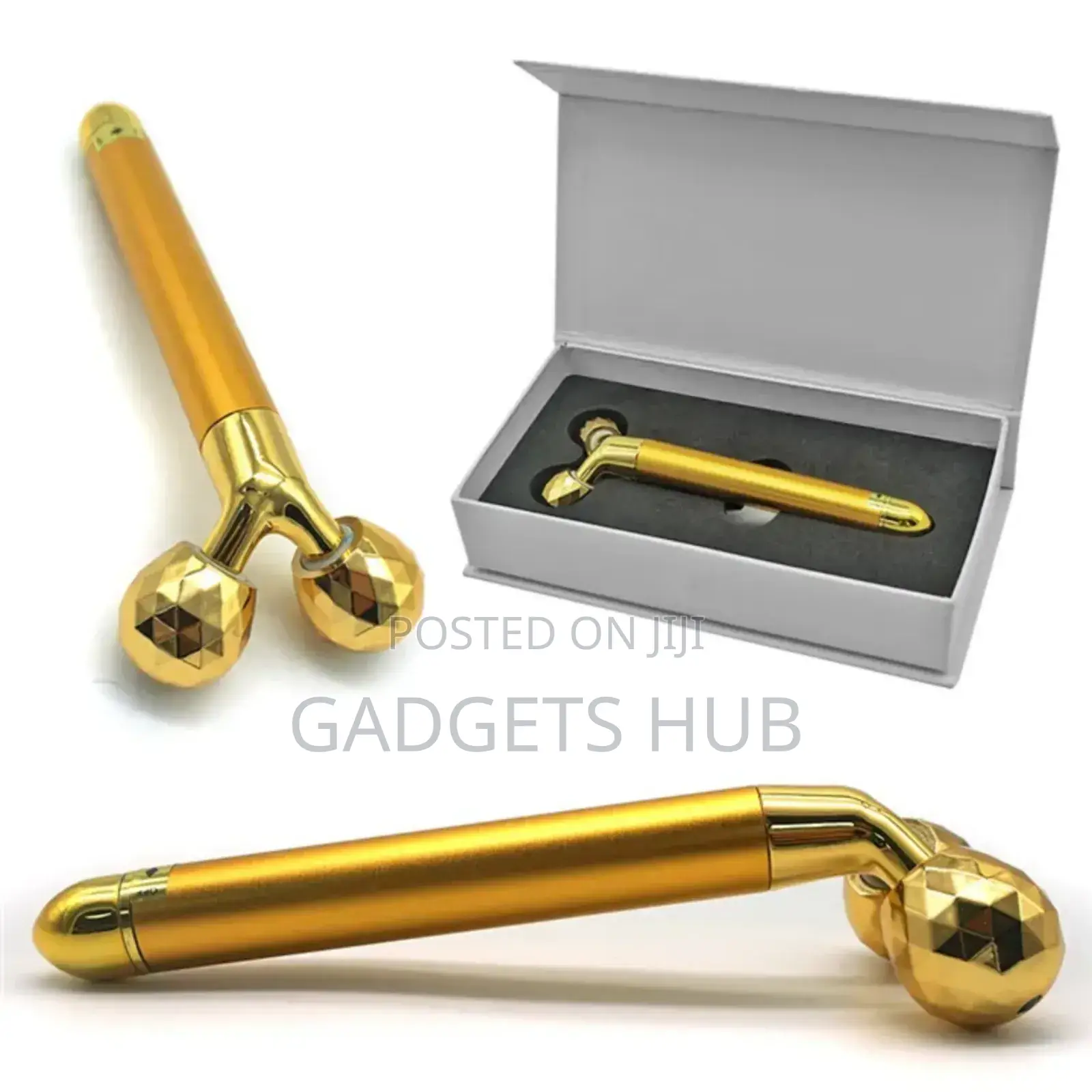2in1 Energy Beauty Bar Golden Pulse Facial Massager 3d