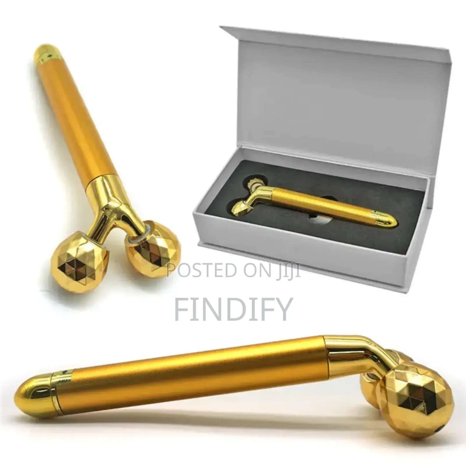 2in1 Energy Beauty Bar Golden Pulse Facial Massager 3d