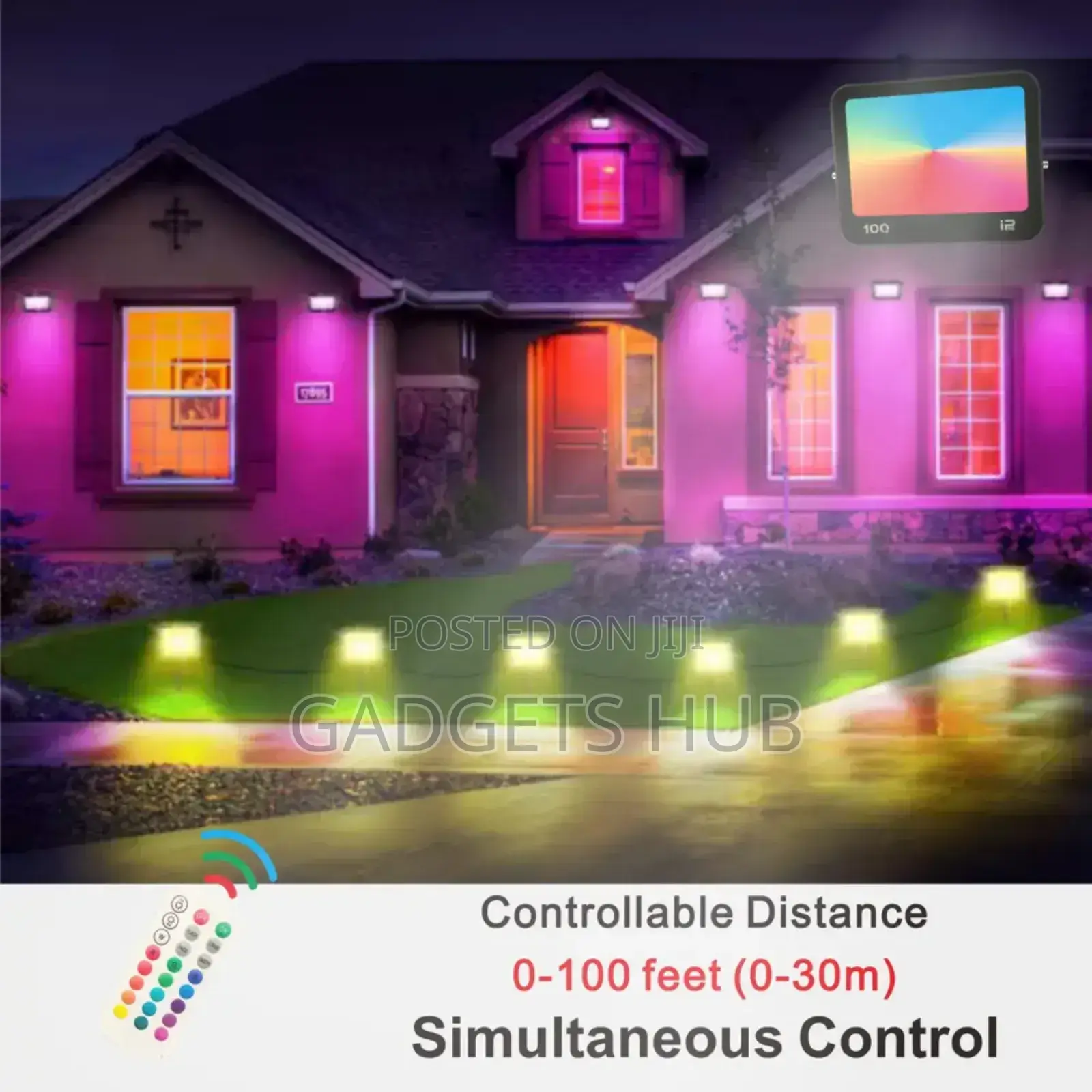 Studio Flood Lights Multi Colour Rgb, Home Decor App