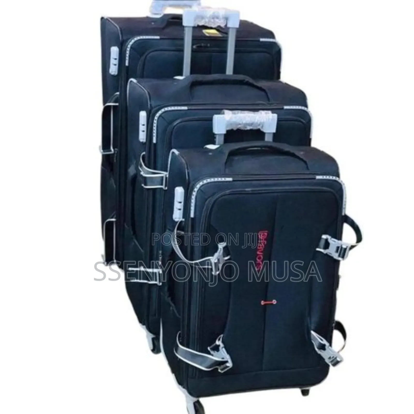 Trolley Premium 4-Piece Travel Bag Set - Brown, 4 Wheels