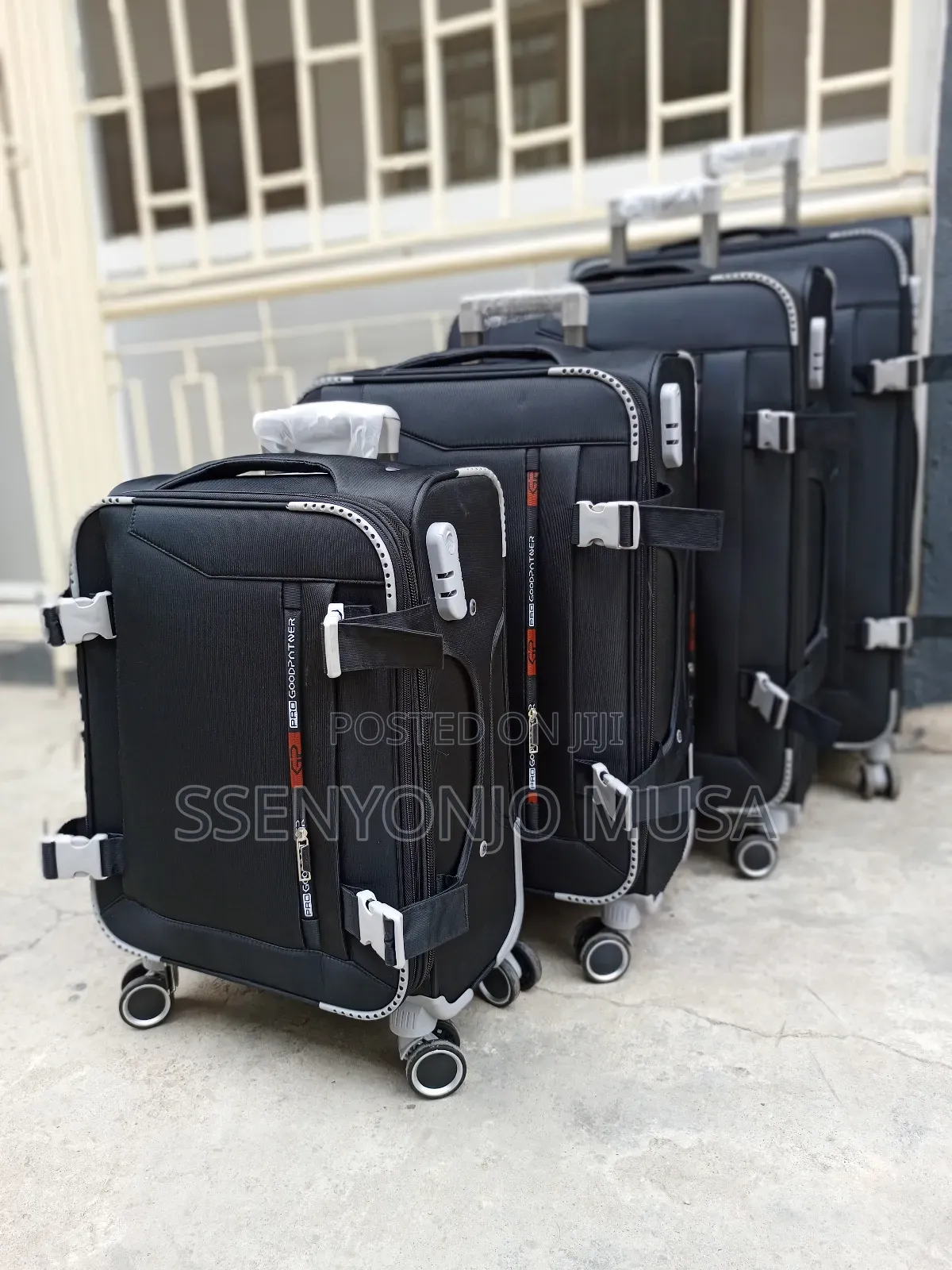 Trolley Premium 4-Piece Travel Bag Set - Brown, 4 Wheels