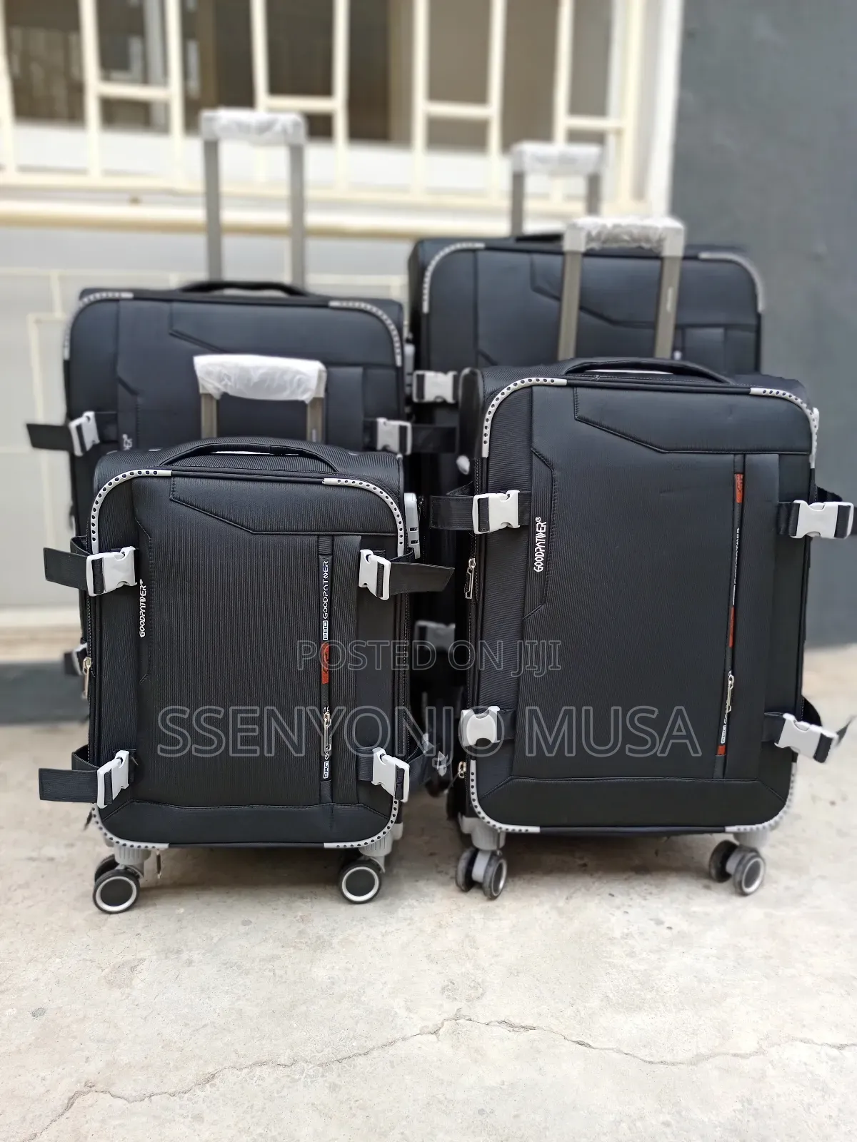 Trolley Premium 4-Piece Travel Bag Set - Brown, 4 Wheels