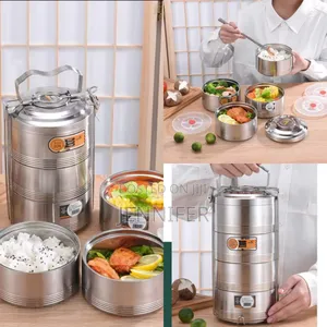 Stainless Steel 16 Cm Air Tight 4 Layers Food Container