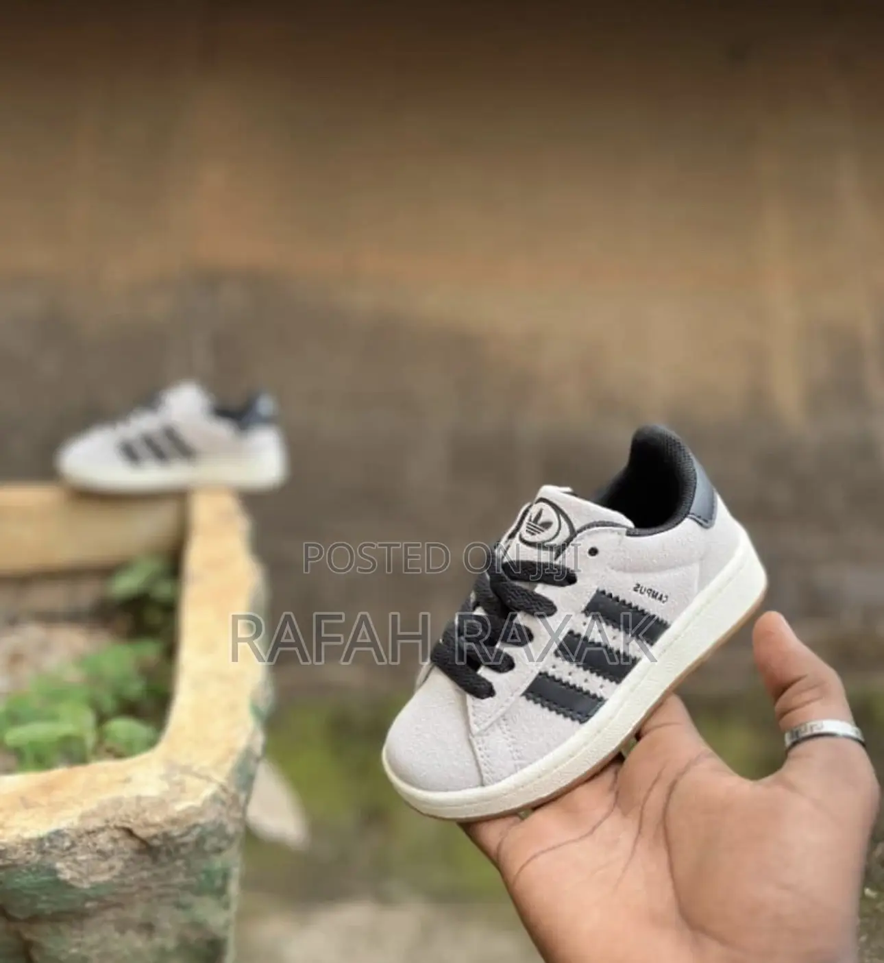 Original Kid’S Gray Suede Adidas Campus Kid’S Sneakers