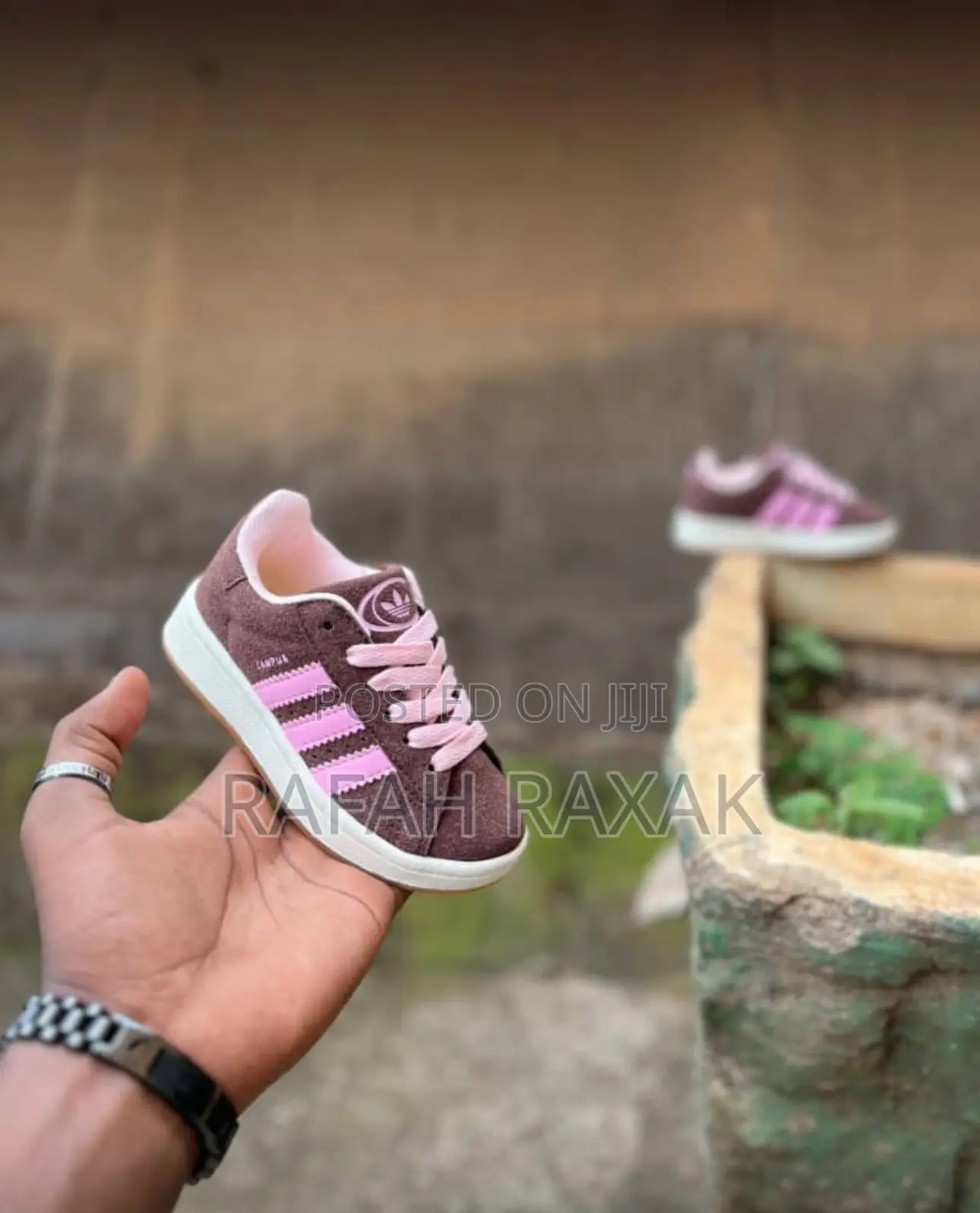 Original Kid’S Maroon Suede Adidas Campus Kid’S Sneakers