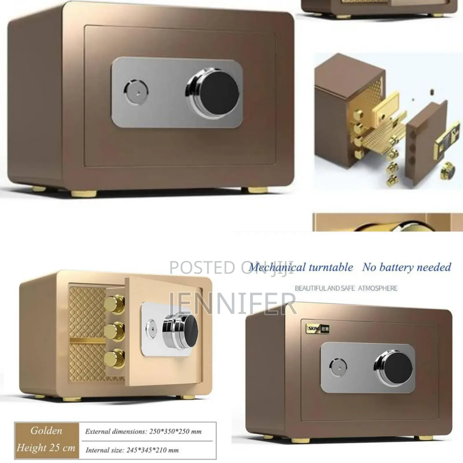 Steel Safety Safe Box Mechanical Safe Household