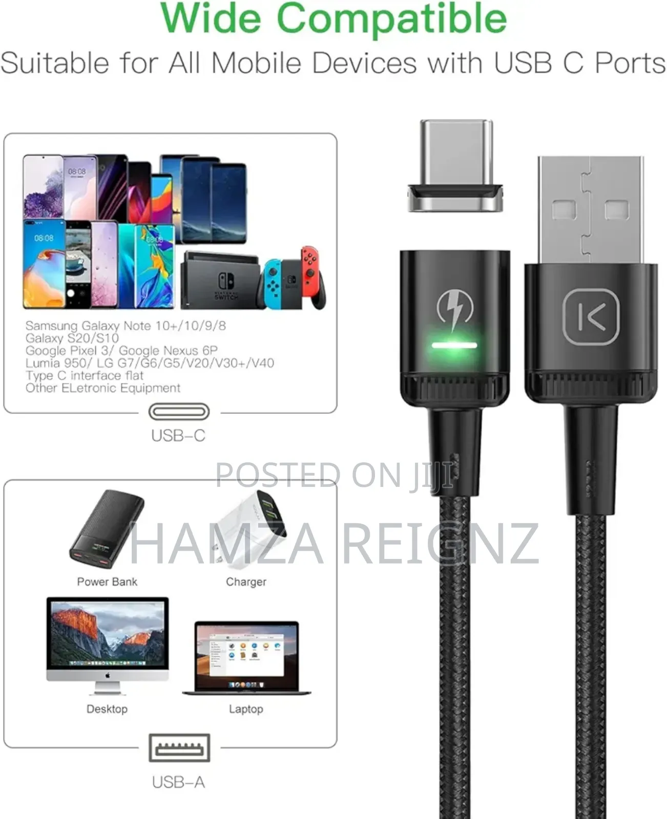 Magnetic Usb C Cable