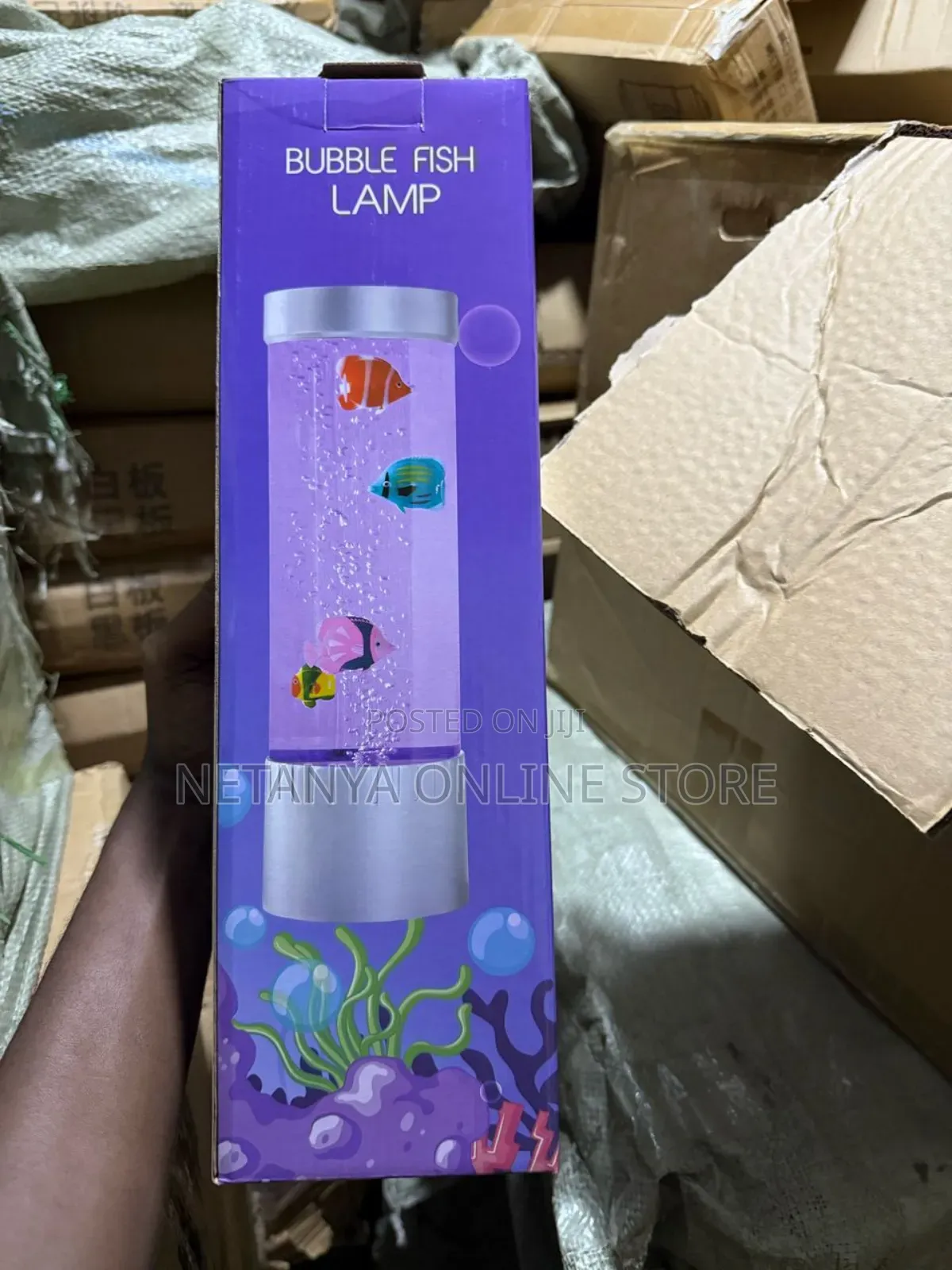 Aquatic Bubble Fish Table Lamp